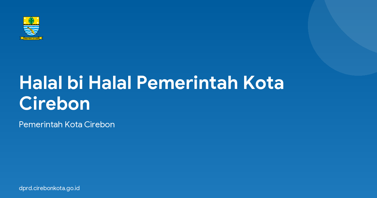 Halal bi Halal Pemerintah Kota Cirebon