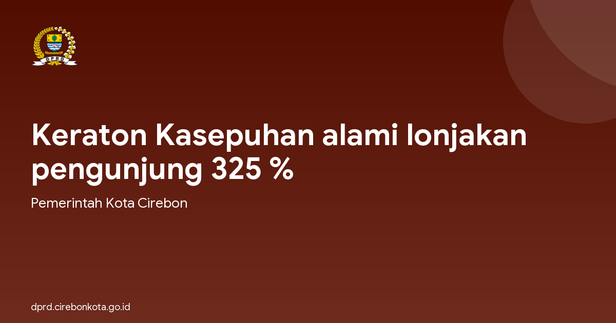 Keraton Kasepuhan alami lonjakan pengunjung 325 %