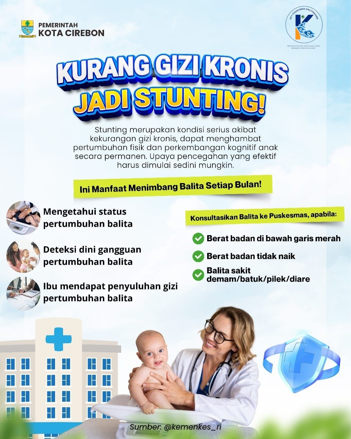 Kurang Gizi Kronis Bisa Menyebabkan Stunting