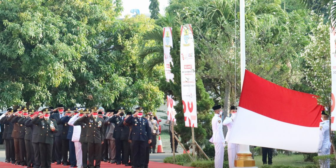 Kegiatan Upacara peringatan HUT Ke-76 Kemerdekaan Republik Indonesia tingkat Kota Cirebon Tahun 2021