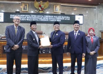 Rapat Paripurna, DPRD Sampaikan Rekomendasi LKPj Walikota Cirebon Tahun 2024